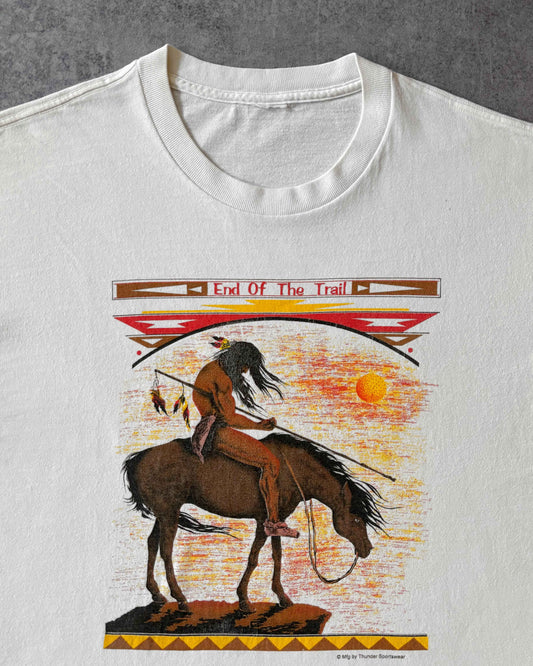 Vintage “End of the Trail” T-Shirt – Native Western Graphic