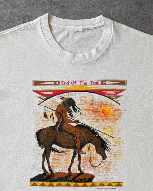 Vintage “End of the Trail” T-Shirt – Native Western Graphic