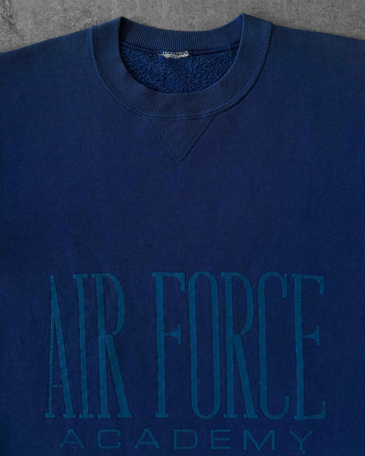 Vintage 90s Russell Athletic Air Force Academy Sweatshirt – Blue – USA Made