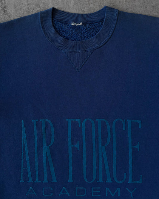 Vintage 90s Russell Athletic Air Force Academy Sweatshirt – Blue – USA Made