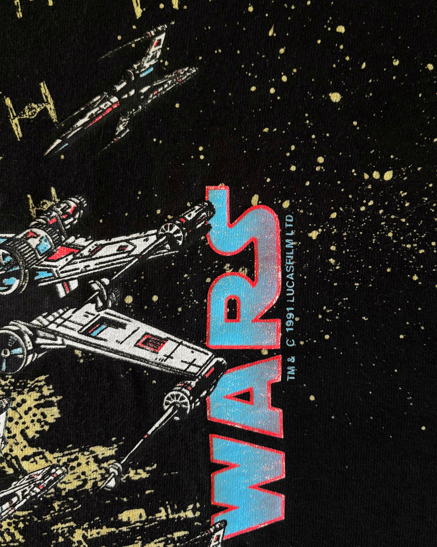 Vintage 1991 Star Wars Death Star T-Shirt – Full Print – Lucasfilm Ltd – Made in USA