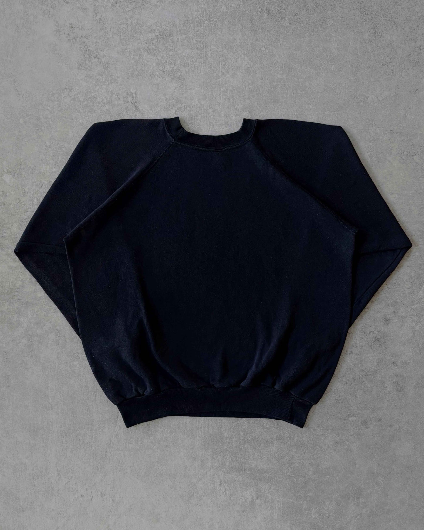 Vintage 70s Navy Raglan Blank Sweatshirt – Made in USA