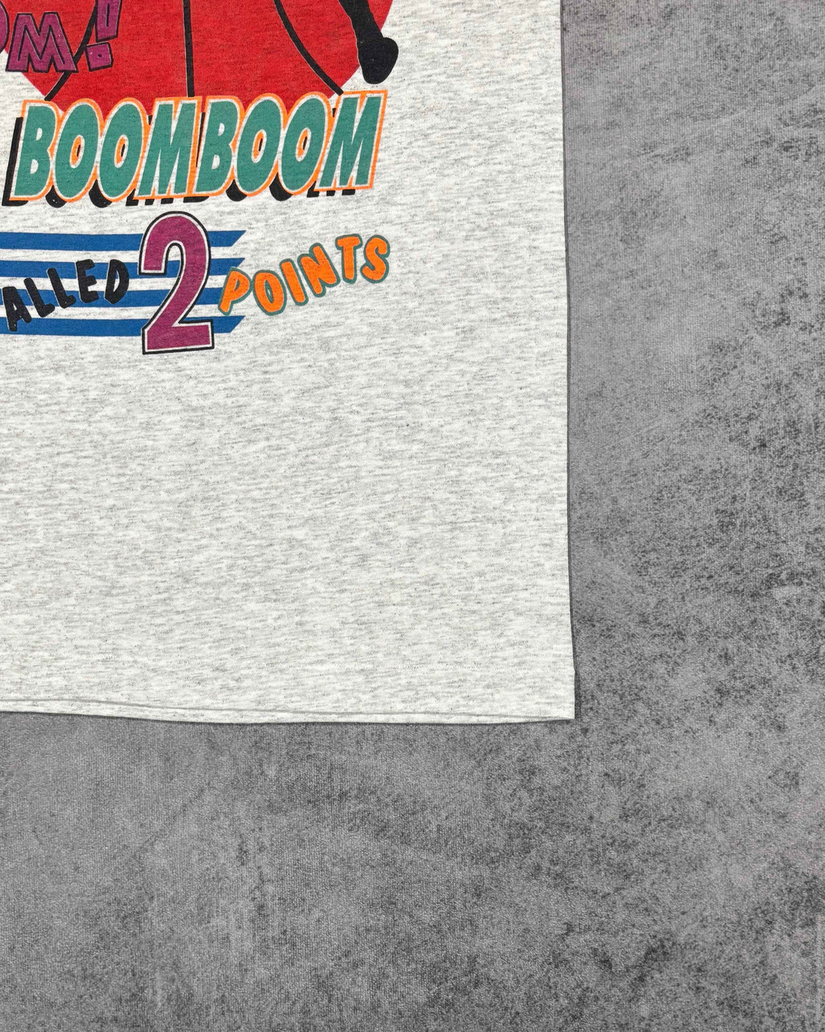 Vintage 1990s Shaquille O’Neal Boom Boom 2 Points Basketball T-Shirt - Made in USA