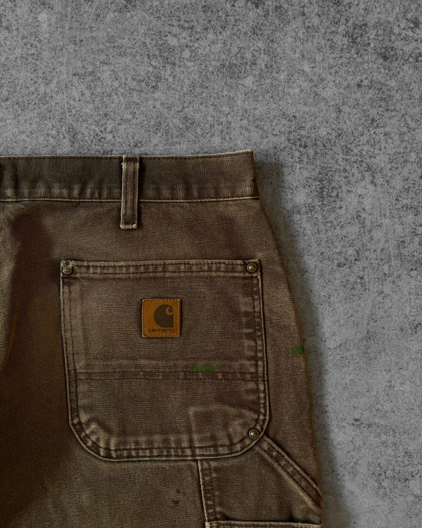 Carhartt B13 Dungaree Double Knee Pants – Brown Canvas – Workwear Fade