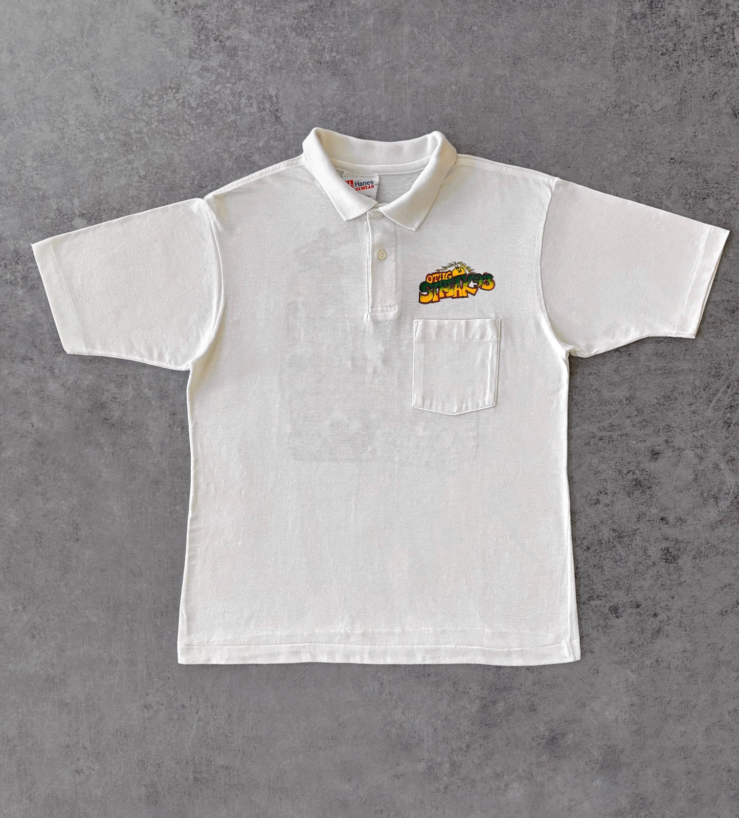 Vintage 1993 OTHG Streak Polo Shirt - Hot Rod Graphic - Made in USA
