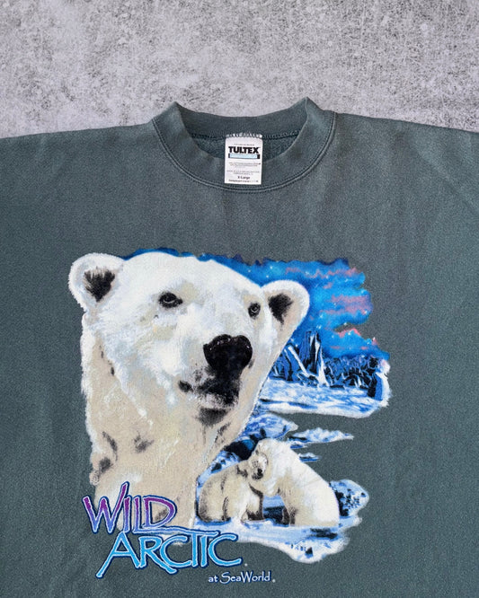 Vintage 1990s Wild Artic at Sea World Heavyweight Crewneck