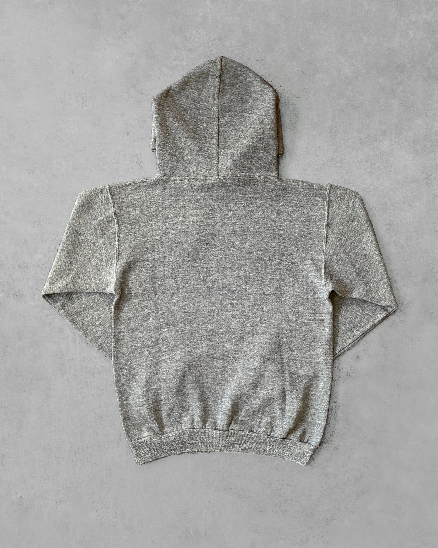 Vintage 70s Russell Athletic Hoodie – Grey Hoodie – USA Made – Red Logo