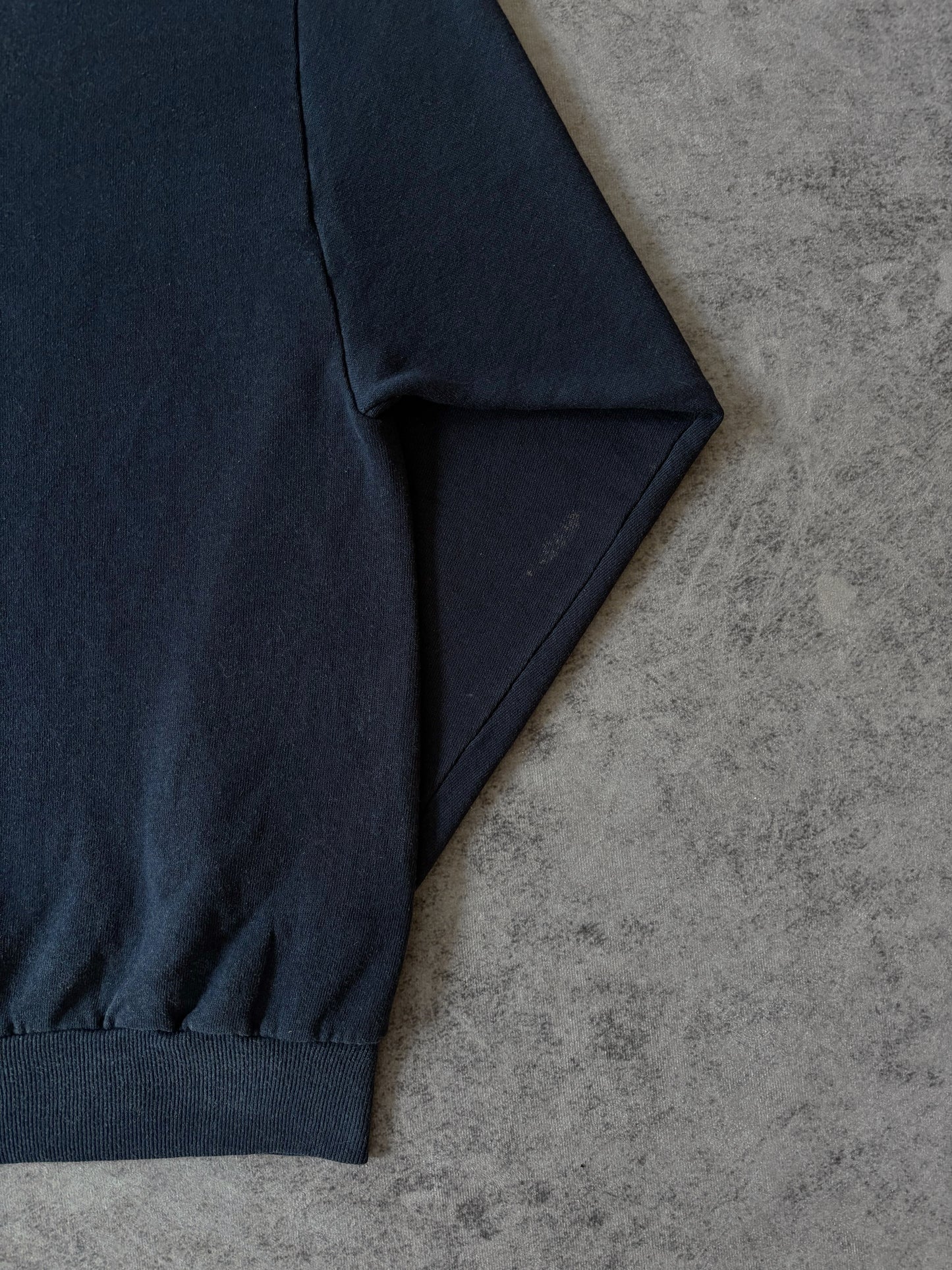 Vintage 80s Jerzees Sun Faded Navy Blue Crewneck Sweatshirt – Made in USA