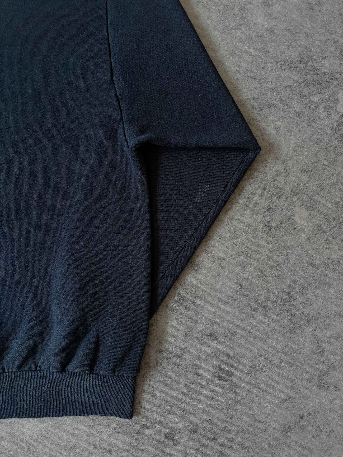 Vintage 80s Jerzees Sun Faded Navy Blue Crewneck Sweatshirt – Made in USA