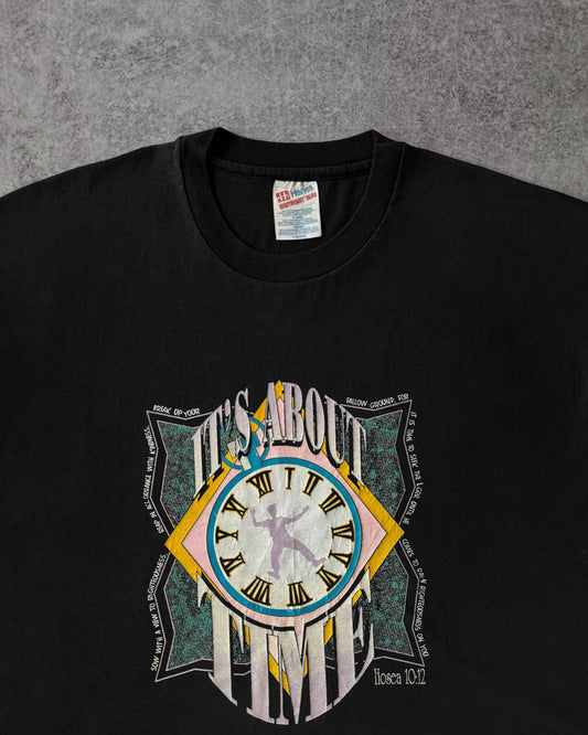 Vintage 1990s “It’s About Time” Christian T-Shirt – Made in USA