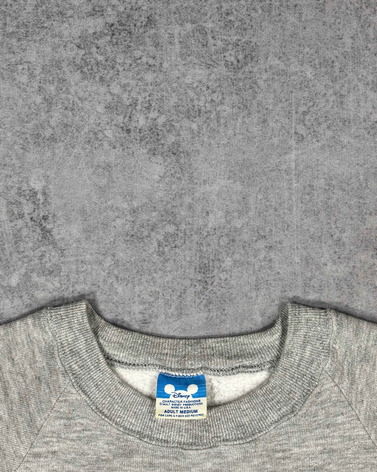Vintage 80s Disney Mickey Mouse Raglan Crewneck – Made in USA – Screen Print