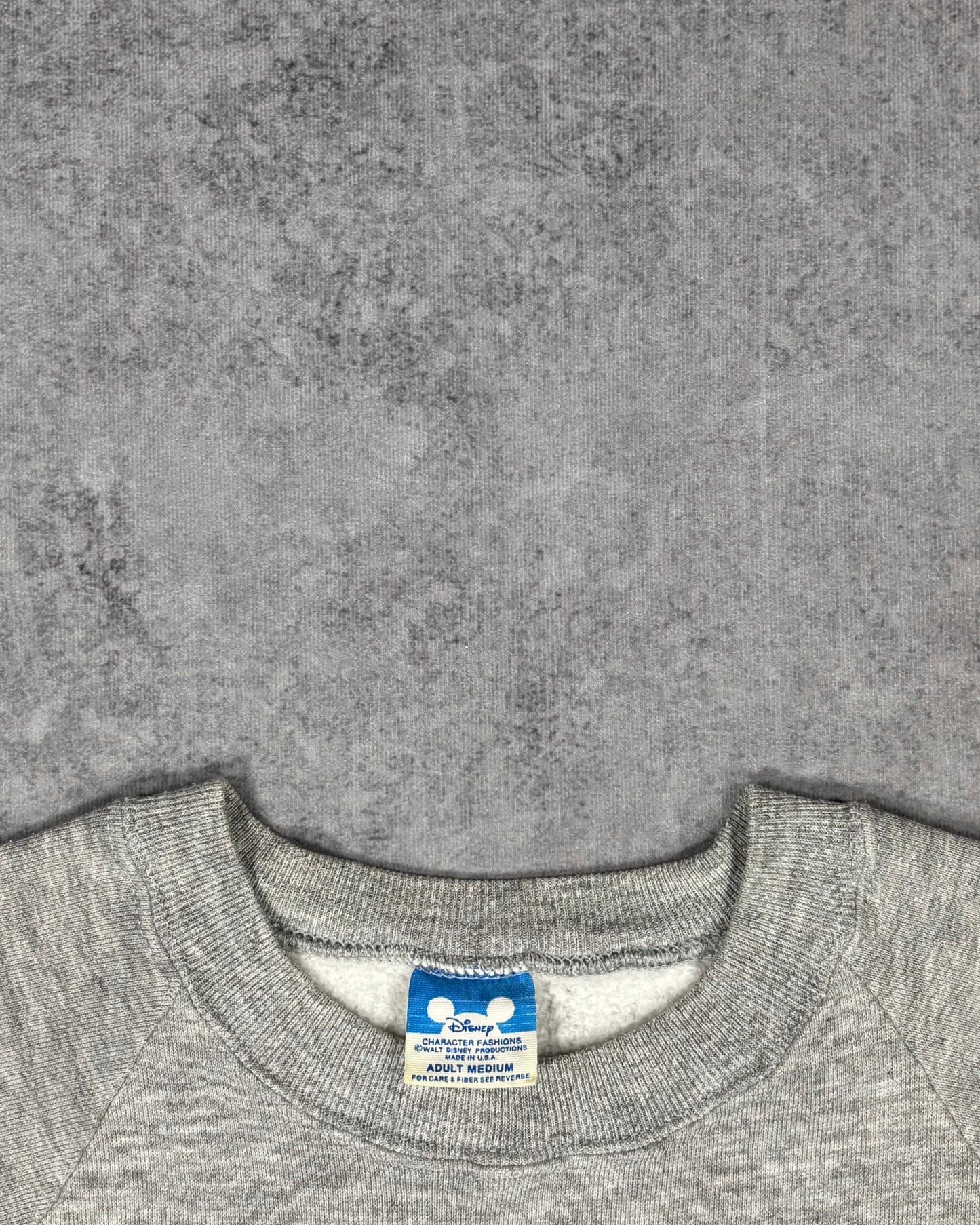 Vintage 80s Disney Mickey Mouse Raglan Crewneck – Made in USA – Screen Print