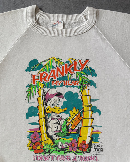 Vintage 1988 Duck Mania “Frankly My Dear, I don’t give a Duck” Crewneck - Made in USA
