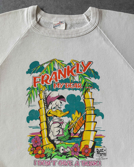 Vintage 1988 Duck Mania “Frankly My Dear, I don’t give a Duck” Crewneck - Made in USA
