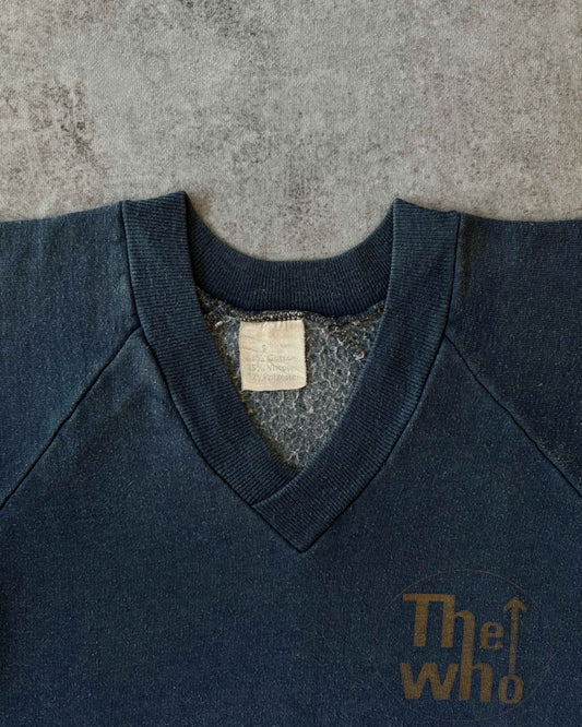 Vintage 1980 The Who “European Tour” Sweatshirt – V-Neck Raglan – Made in USA
