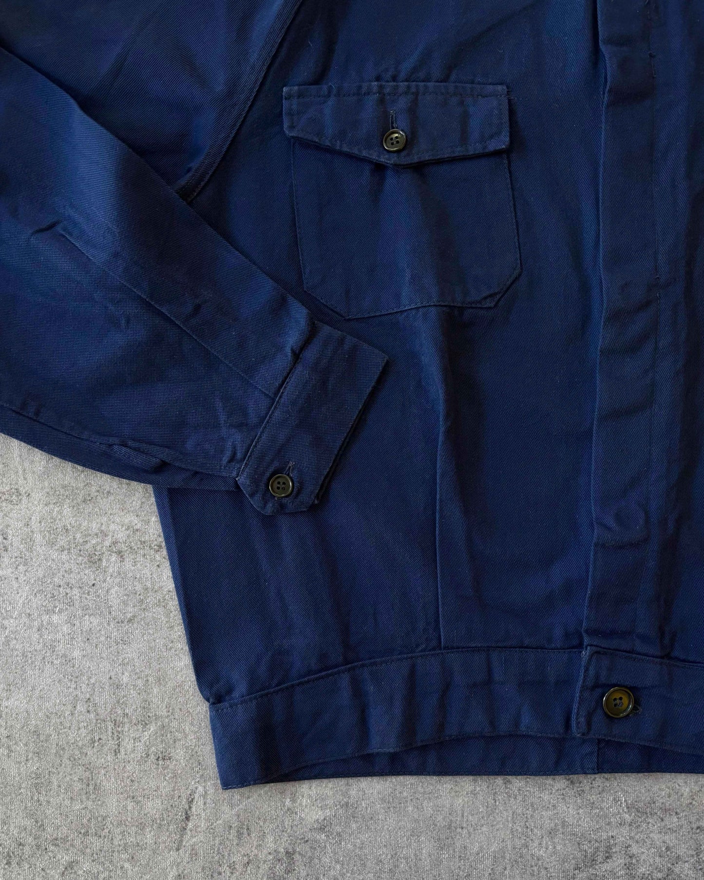 Vintage 1970s Selvedge Denim Work Jacket – Italian Sanforized – Cropped Fit
