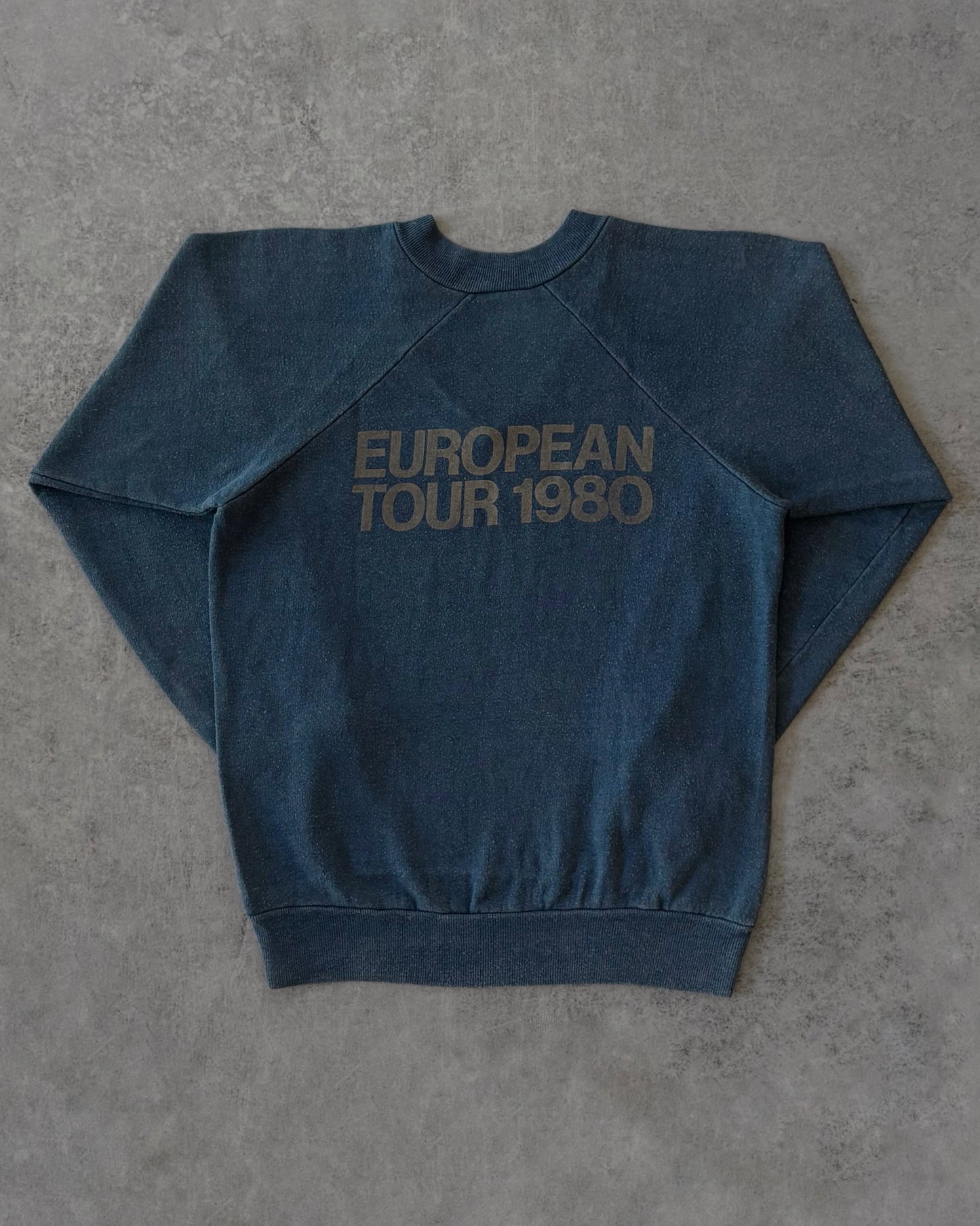 Vintage 1980 The Who “European Tour” Sweatshirt – V-Neck Raglan – Made in USA