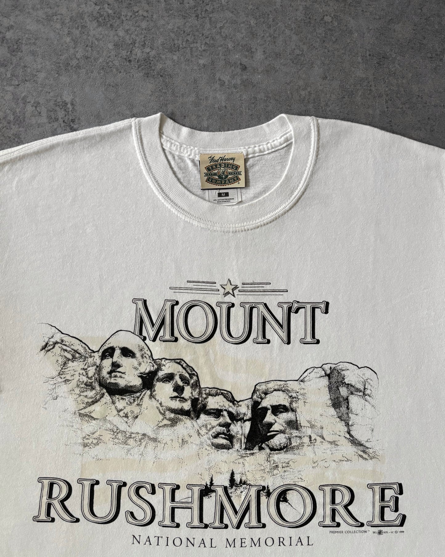 Vintage 90s Mount Rushmore Tee – 1999 USA Tourist Graphic Shirt