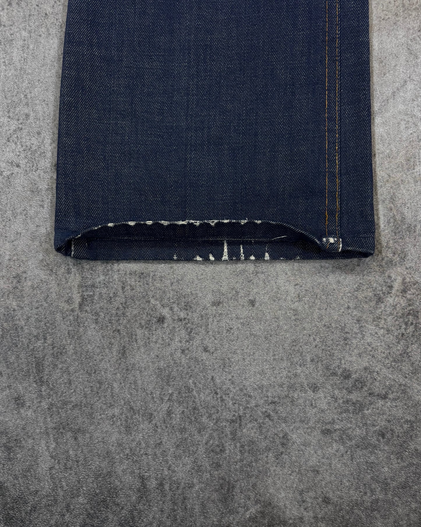 Vintage 1970s Wrangler Flare Lightweight Jeans – Talon Zipper – Dark Indigo Denim