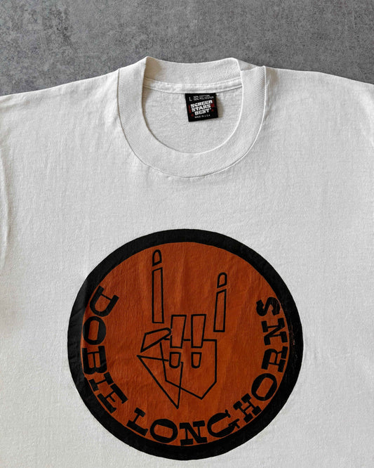Vintage 1980s Dobie Longhorns T-Shirt – Screen Stars Best – Made in USA
