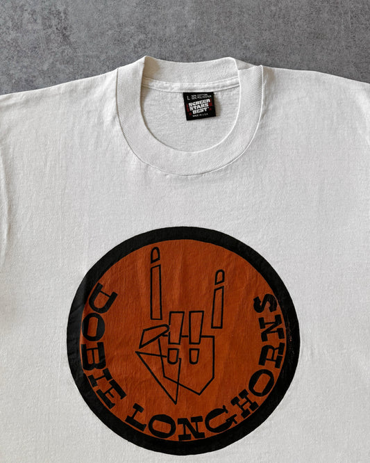 Vintage 1980s Dobie Longhorns T-Shirt – Screen Stars Best – Made in USA