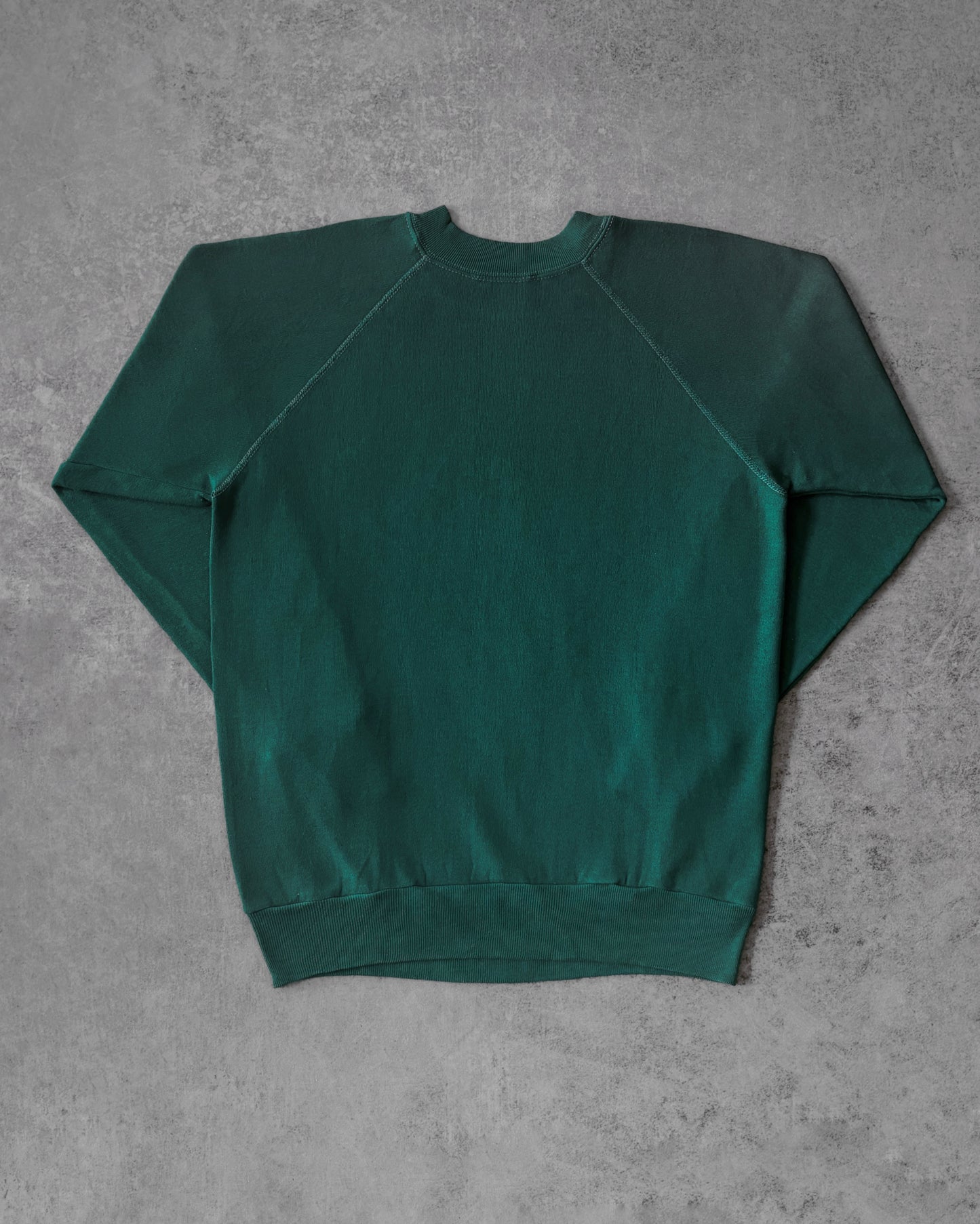 Vintage 80s Forest Green Raglan Sweatshirt – Made in USA