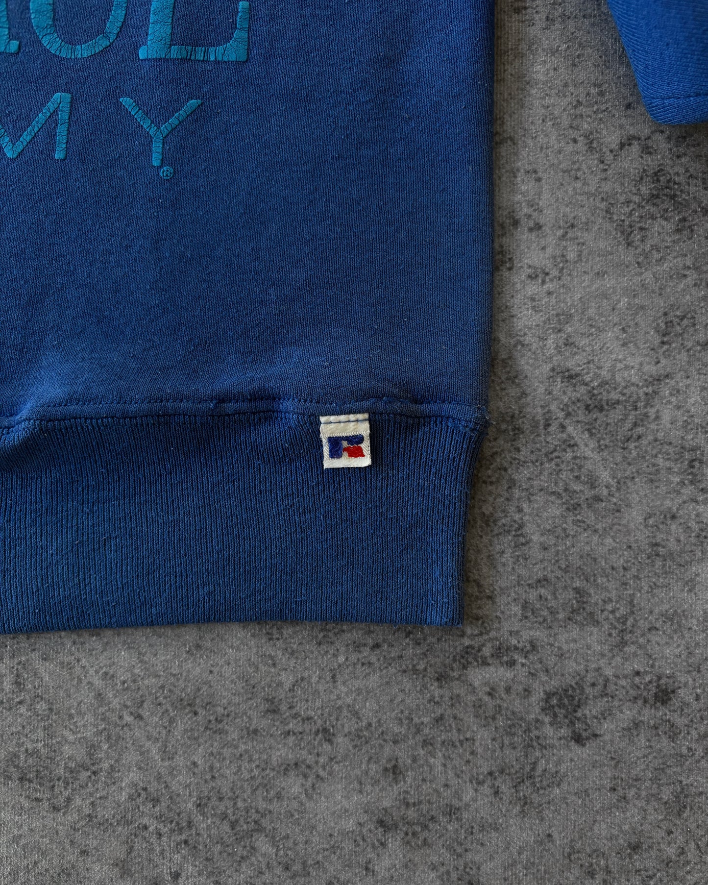 Vintage 90s Russell Athletic Air Force Academy Sweatshirt – Blue – USA Made