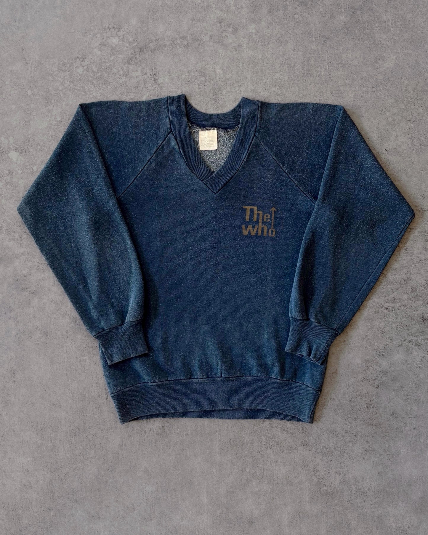 Vintage 1980 The Who “European Tour” Sweatshirt – V-Neck Raglan – Made in USA