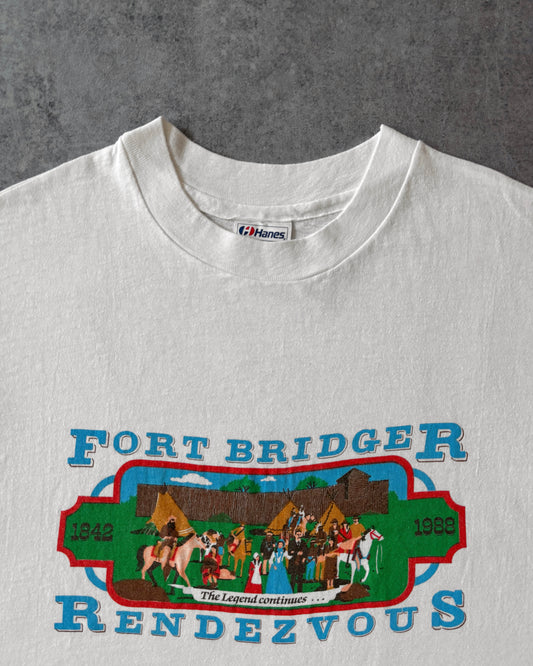 Vintage 1988 Fort Bridger Rendezvous T-Shirt – Hanes Beefy-T – Made in USA