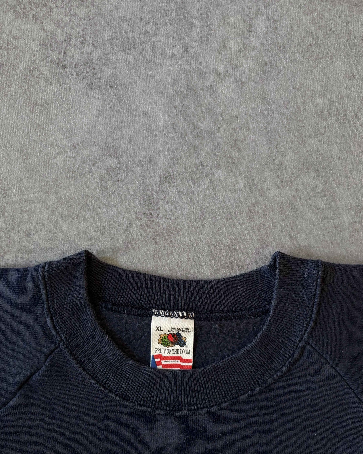 Vintage 1980s Randolph Rams Crewneck Sweatshirt – Made in USA – Navy