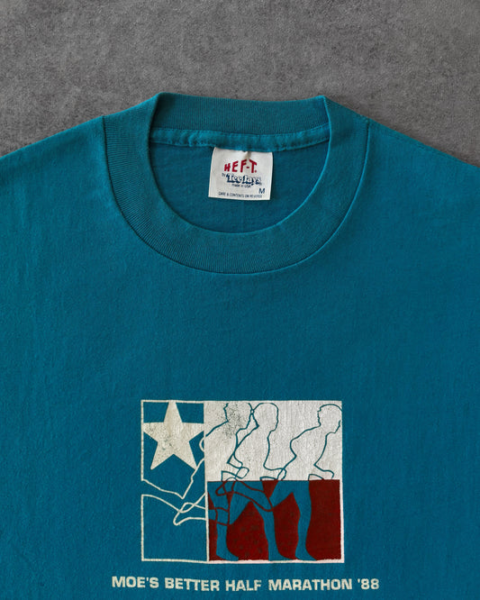 Vintage 1988 Moe’s Better Half Marathon Long Sleeve T-Shirt – Tee Jays – Made in USA