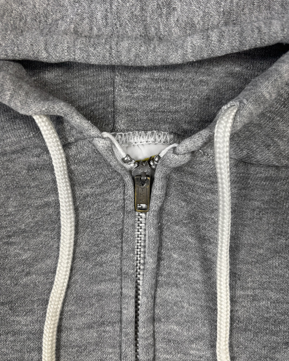 Vintage 1970s Russell Athletic Grey Full Zip Hoodie – Gold Tag – YKK Zip