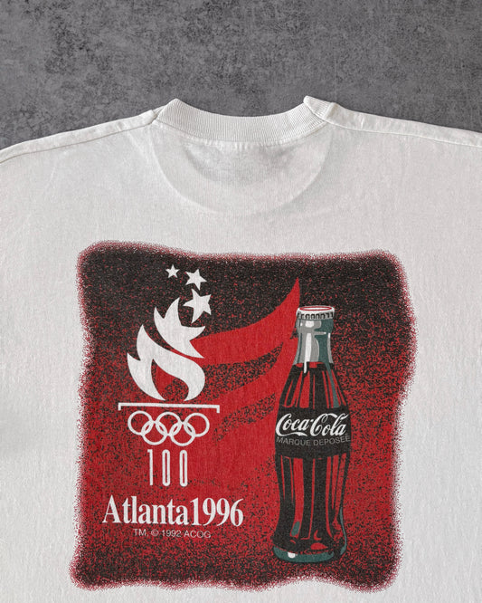 Vintage 1996 Coca-Cola Olympics Tee – Atlanta 1996 Games Shirt – Made in USA