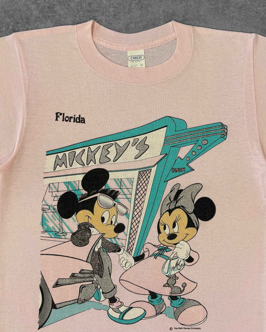 Vintage 1980s Disney Mickey & Minnie Florida Diner T-Shirt – CHED by Anvil USA