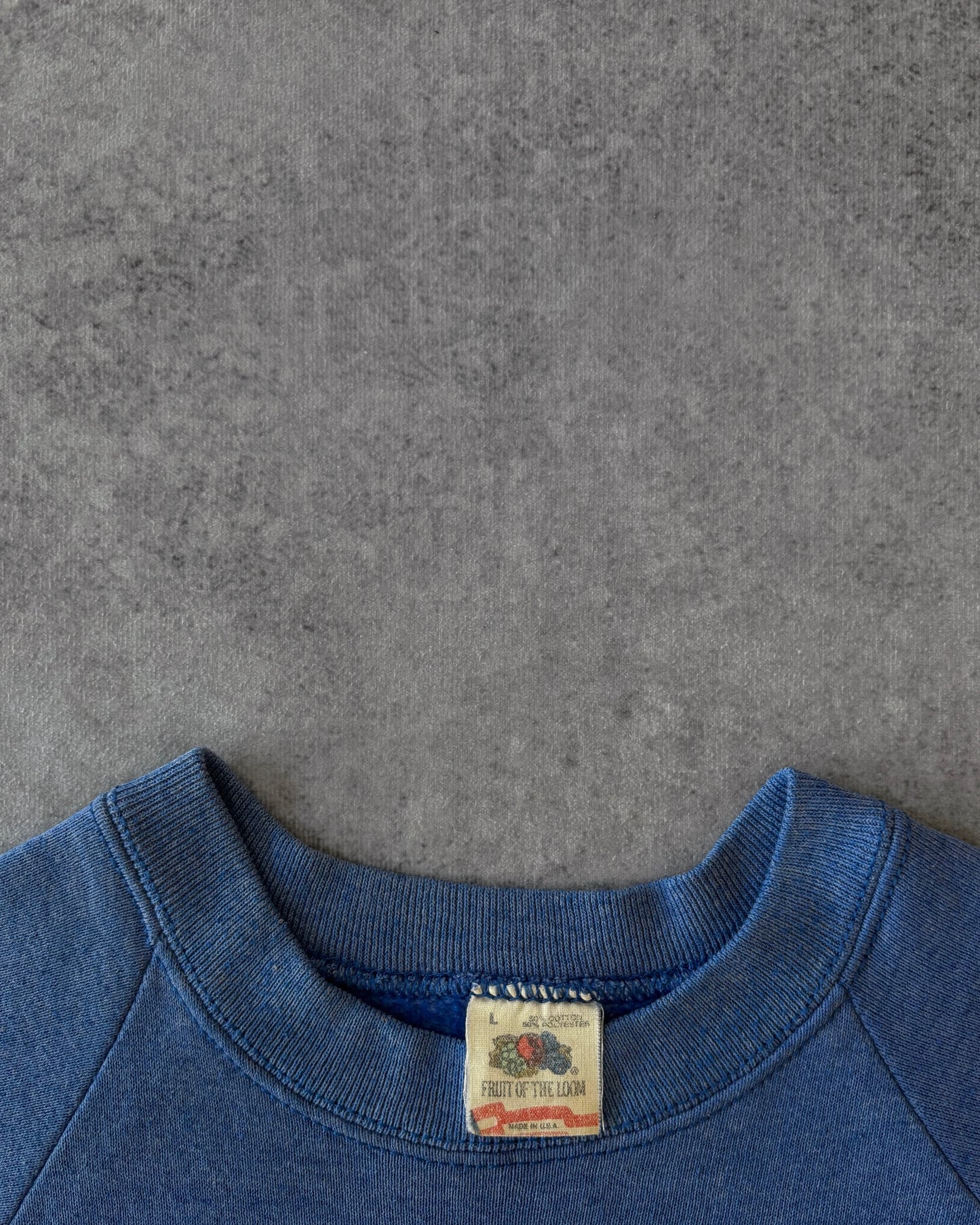 Vintage 1980s Fruit of the Loom Canadian Legion Sweatshirt – Blue Crest Embroidery – Made in USA