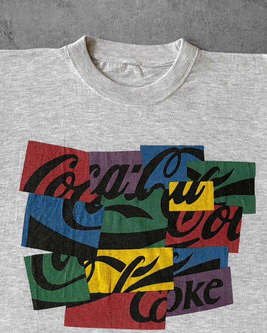 Vintage 1990s Coca Cola Collage Single Stitch T-Shirt