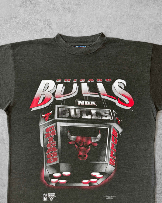 Vintage Early 1990s Chicago Bulls Scoreboard Single Stitch T-Shirt