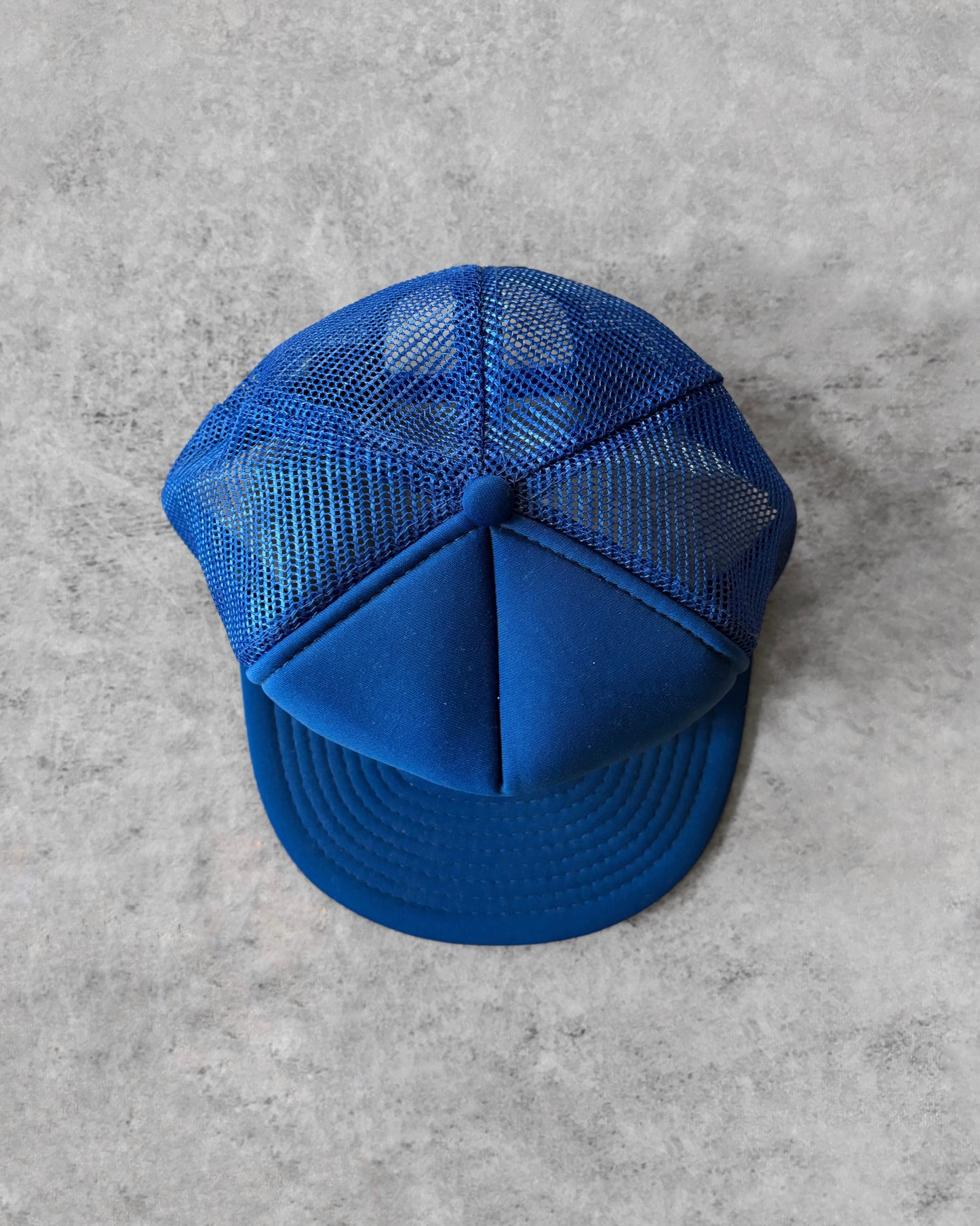 Vintage 80s General Welding Supply Mesh Trucker Hat – Blue Snapback