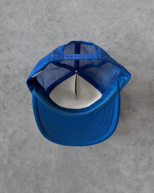 Vintage 80s General Welding Supply Mesh Trucker Hat – Blue Snapback