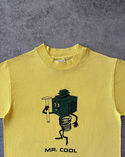 Vintage 80s “Mr. Cool” Yellow Hanes Beefy T-Shirt – Made in USA