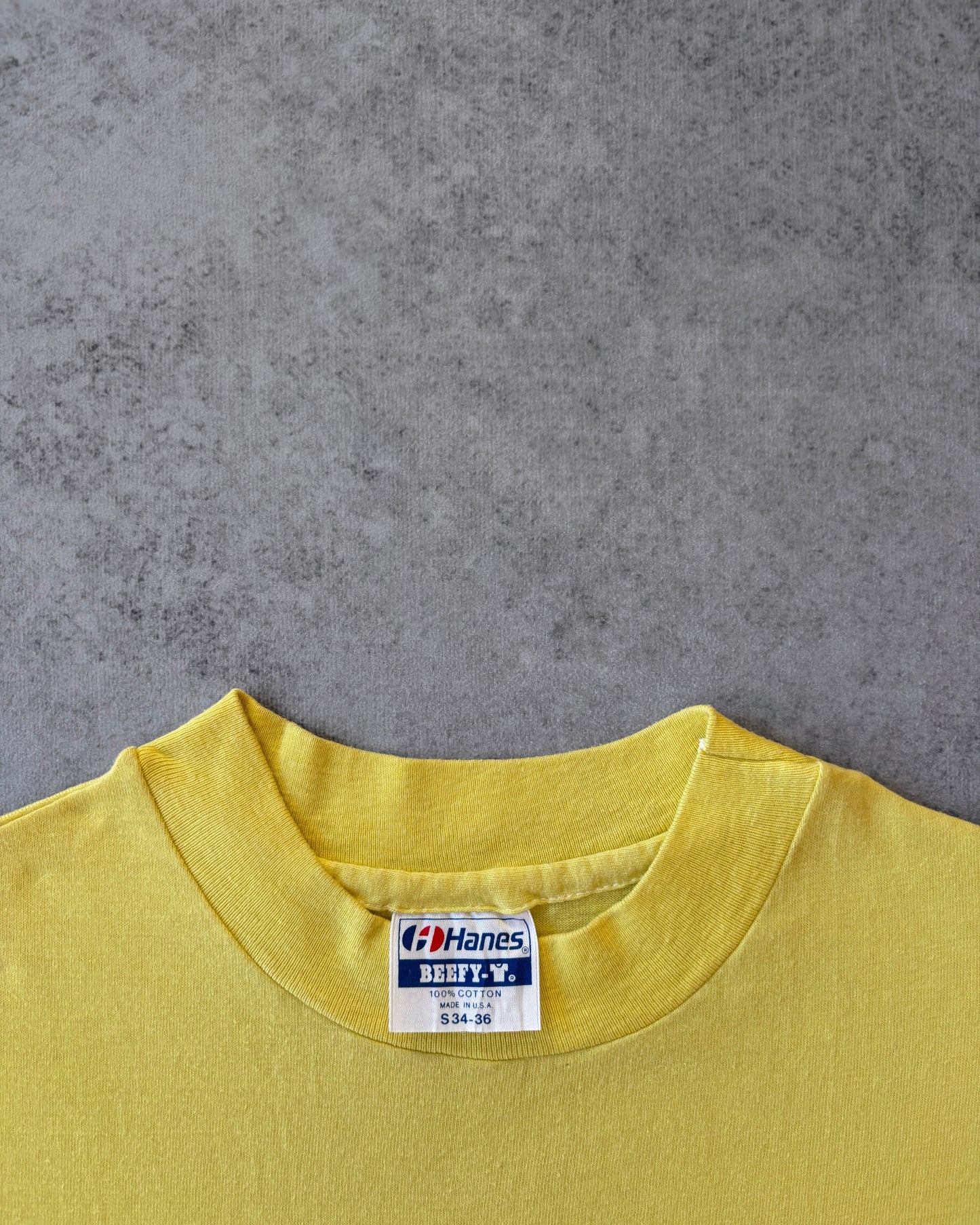 Vintage 80s “Mr. Cool” Yellow Hanes Beefy T-Shirt – Made in USA