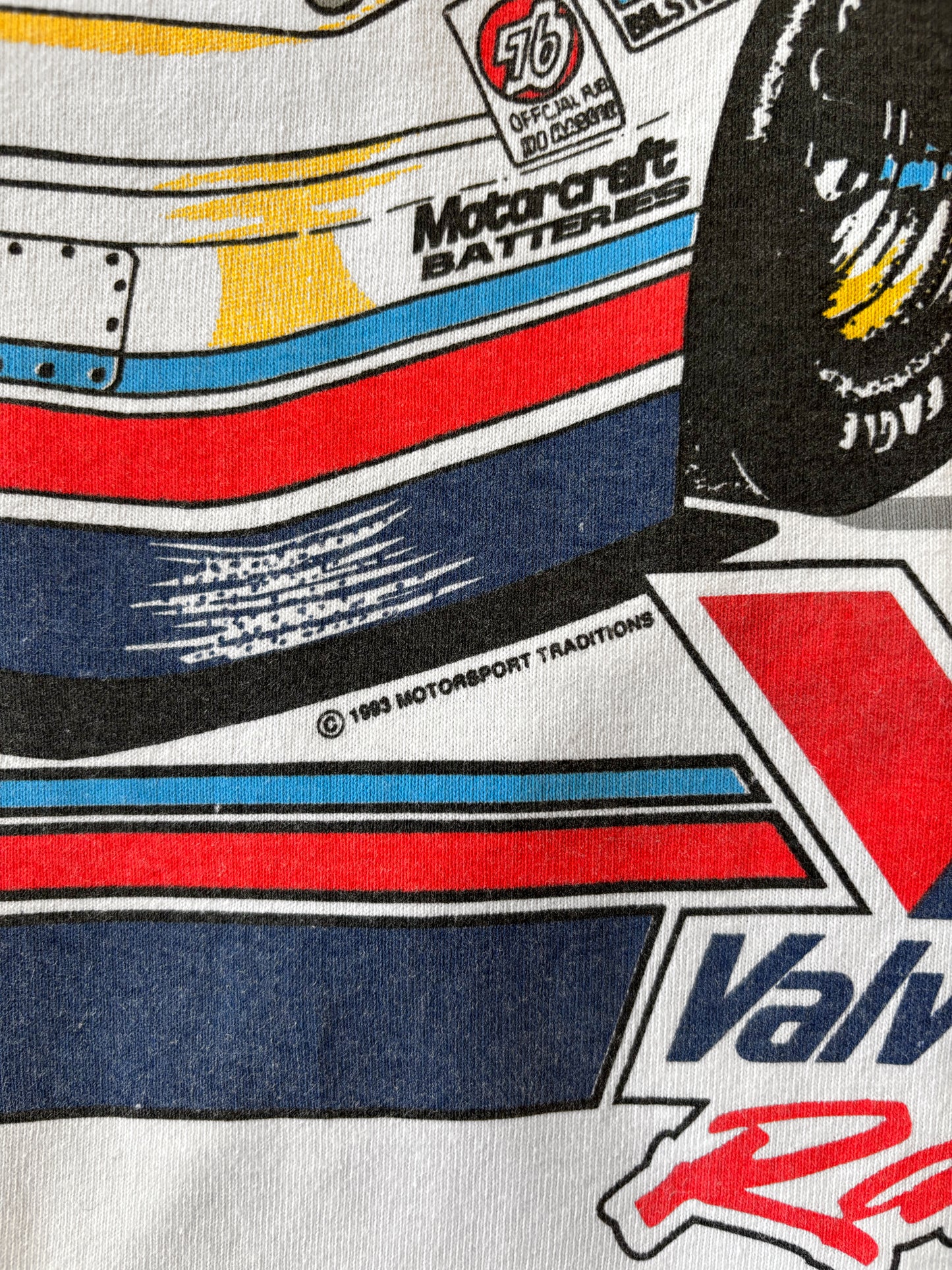 Vintage 1993 Mark Martin Nascar T-Shirt – Valvoline Racing – All Over Print