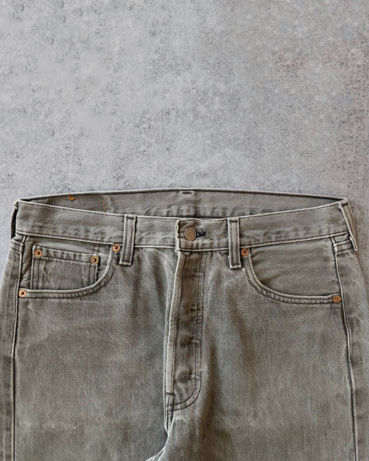 Vintage 1995 Stone Washed Gray Levi's 501