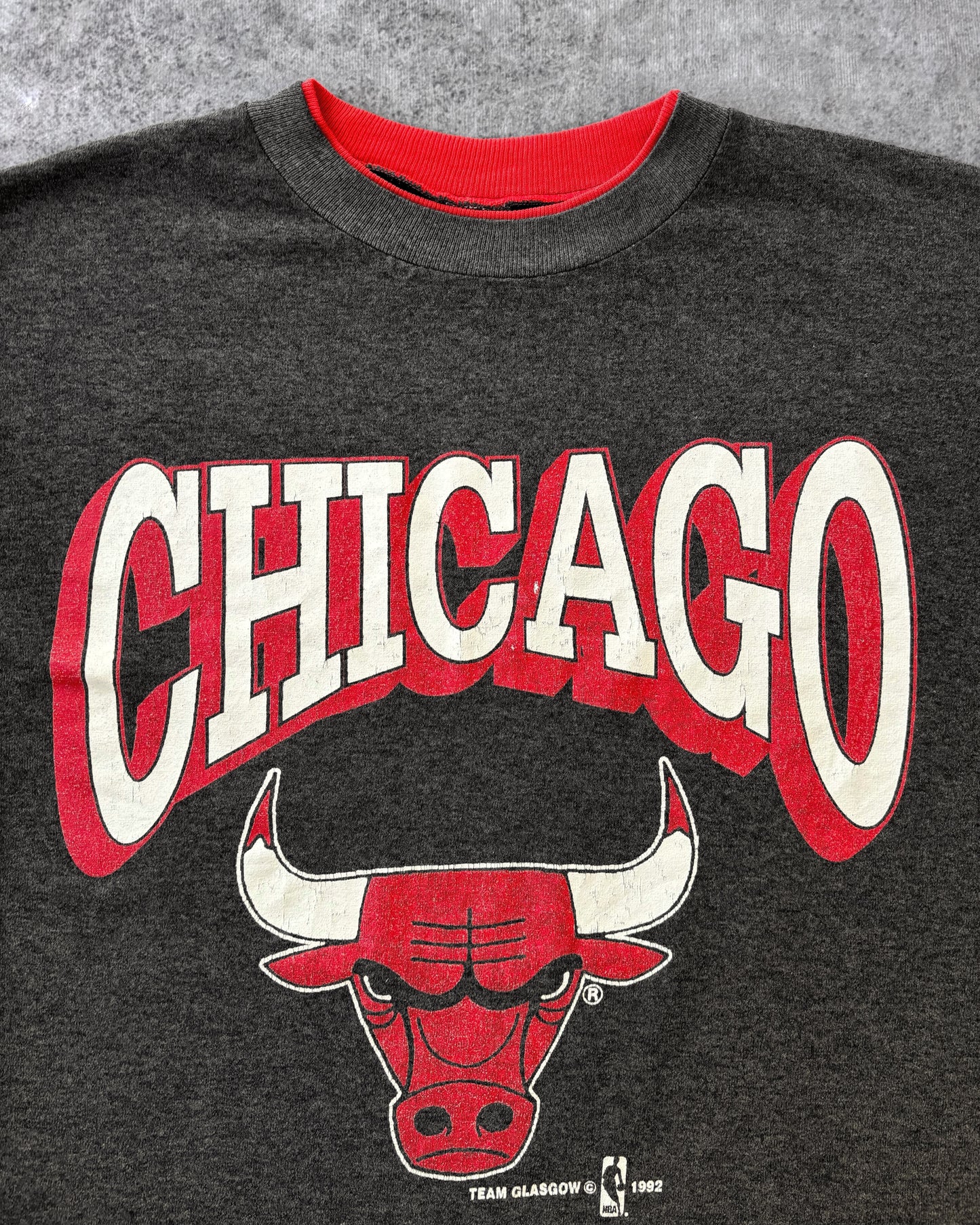 Vintage 1992 Chicago Bulls Double Layered Single Stitch T-Shirt