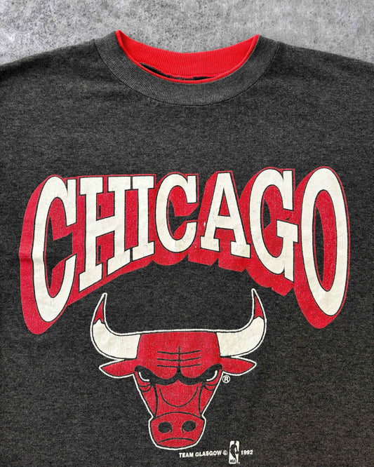 Vintage 1992 Chicago Bulls Double Layered Single Stitch T-Shirt
