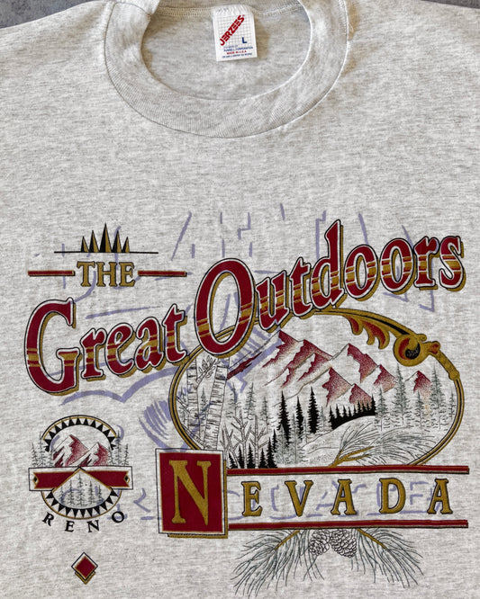 Vintage 1995 “The Great Outdoors Nevada” Bozeman Graduate Single Stitch T-Shirt