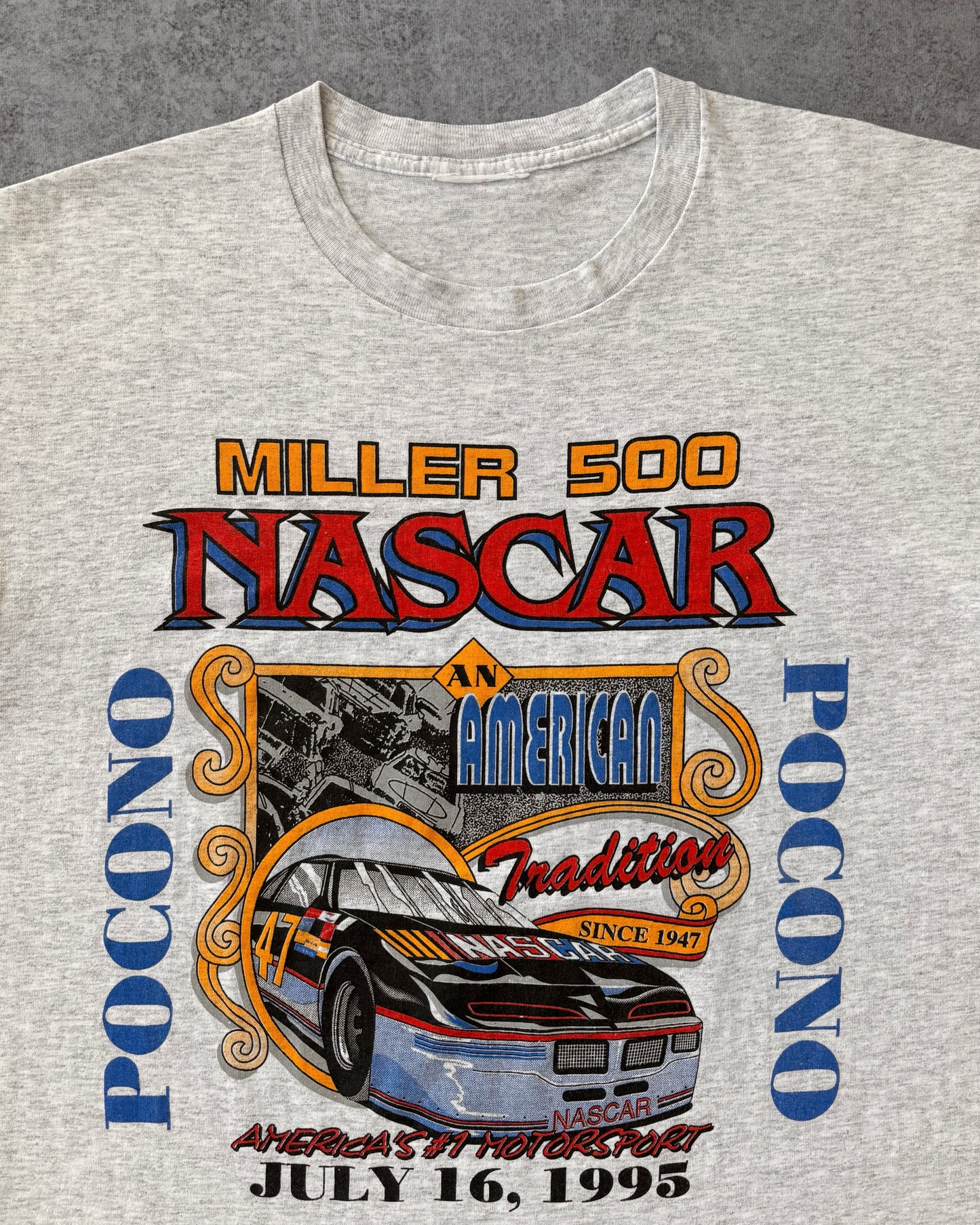 Vintage 1995 NASCAR Miller 500 Tee â Pocono Raceway