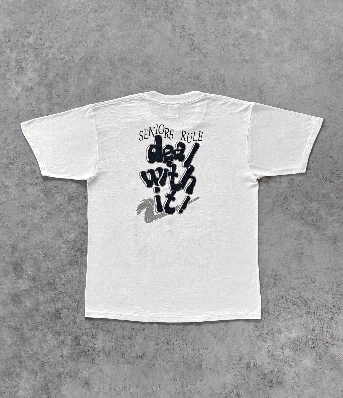 Vintage 1993 Rogers High School “Seniors Rule Deal with It” T-Shirt