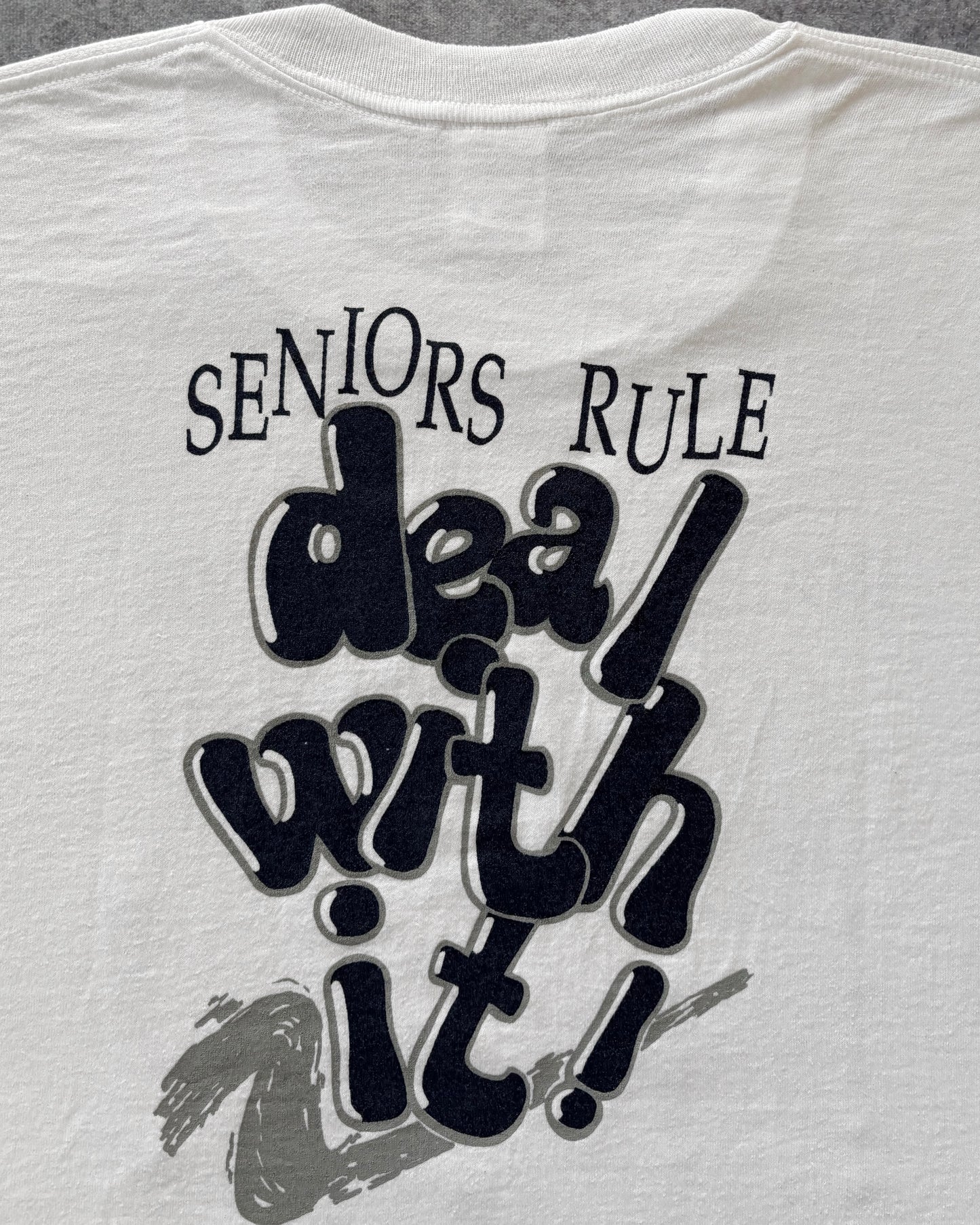 Vintage 1993 Rogers High School “Seniors Rule Deal with It” T-Shirt