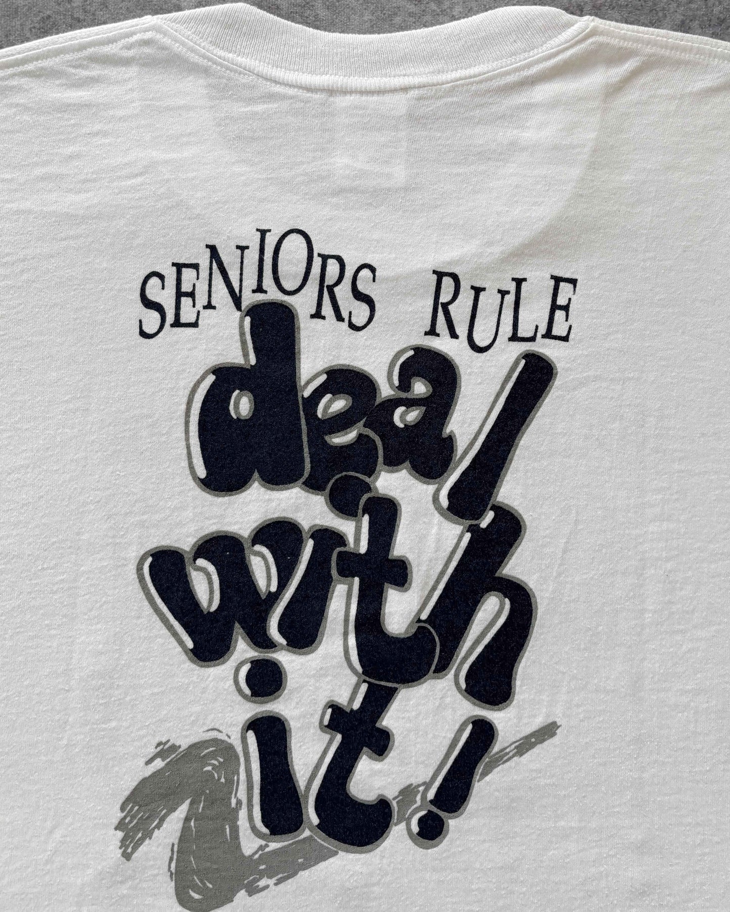 Vintage 1993 Rogers High School “Seniors Rule Deal with It” T-Shirt